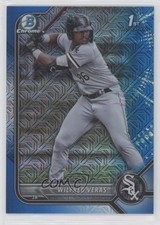 2022 Bowman Chrome Prospects Mega Box Blue Mojo Refractor Wilfred Veras 0o48