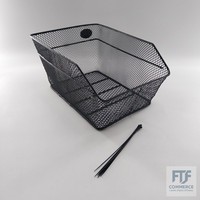 fischer GepäCkträGerkorb, Fahrradkorb, Tragkraft 25 Kg Engmaschig, FüR E-Bikes G