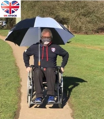 MOBILITY SCOOTER UMBRELLA HOLDER . FITS MOST SCOOTER OR WHEELCHAIR STRONG STURDY