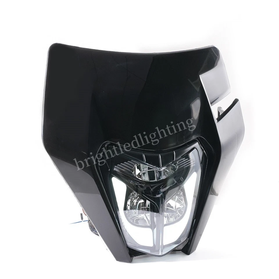 Faro LED negro para moto de cross KTM EXC XC MXC 250 450 520 525 530 Foto 2 de 4