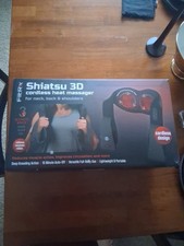 FitRx Shiatsu 3D Cordless Massager with Heat Neck /Shoulders / Back In Box