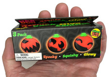 3-PACK-NeeDoh TEENIE Jack-Glow-Lantern Glow-in-the-Dark Squishy Squeeze Toy