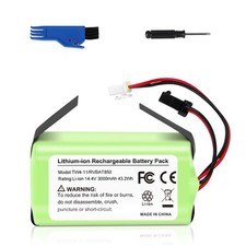 RVBAT850 Battery for Shark Ion RV750 RV850 R75 R85 Robot Vacuum 2-in-1 PLug