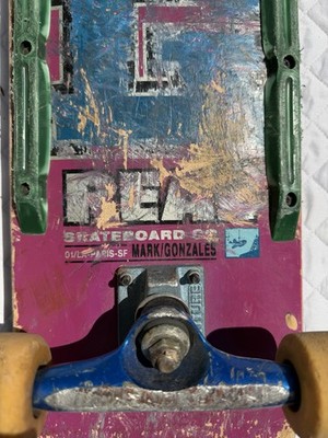 Vintage 90s Real Skateboards Mark Gonzales Gonz Complete