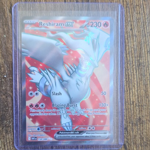Reshiram ex holo 158/086 Sv white flare holo near mint
