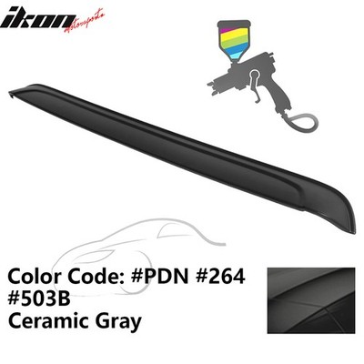 Fits 08-23 Dodge Challenger IKON Style Roof Spoiler PP Painted #PDN Ceramic Gray