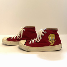 Looney Tunes Keds Women's Canvas Sneakers Tweety Bird Red Size US 8 Shoe