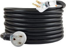 50FT 220V 50AMP Welder Extension Cord, 8 Gauge Heavy Duty Industrial NEMA 6-50 W