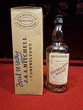 LEERFLASCHE Hazelburn Sauternes Wood &ndash; Autogramm von Frank McHardy