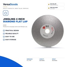 JINGLING 4" inch 100mm Diamond Flat Lap Disc Coated Grinding Disk Grit 320...