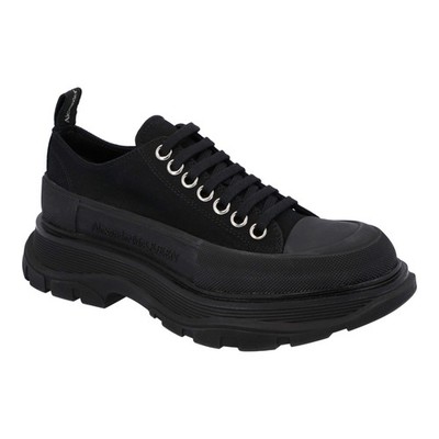Alexander McQueen Tread Slick Lace Up 'Black' Damen Sneaker Schwarz
