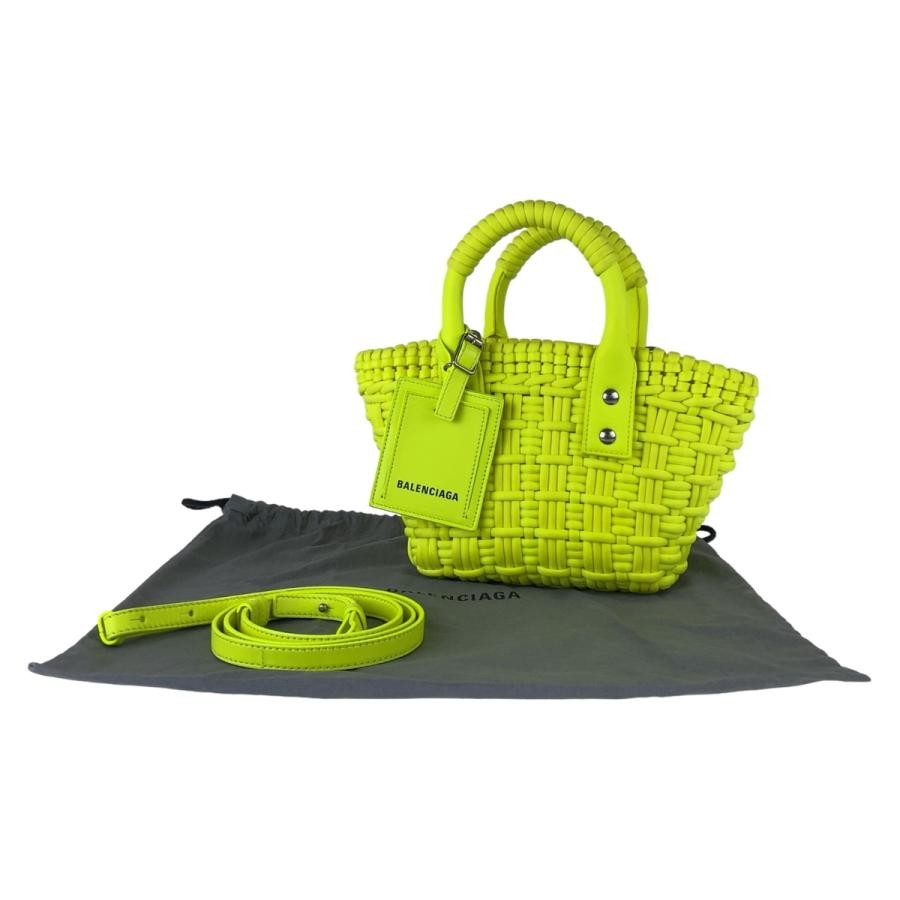 【関税&送料込】Balenciaga Gonna Balenciaga XXS Neon Yellow Nylon/Leather Shoulder Bag