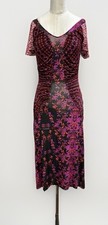 Just Cavalli 90s vintage Floral Sheath Midi D...