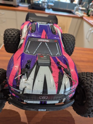 Arrma Vorteks 4x4 3S BLX 1/10 Stadium Truck RTR - Rc Car - Purple - Brushless - Picture 5 of 21