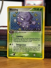 2005 Pokemon EX Deoxys 51/107 Weezing Reverse Holo LP Rare Vintage Card STAMPED