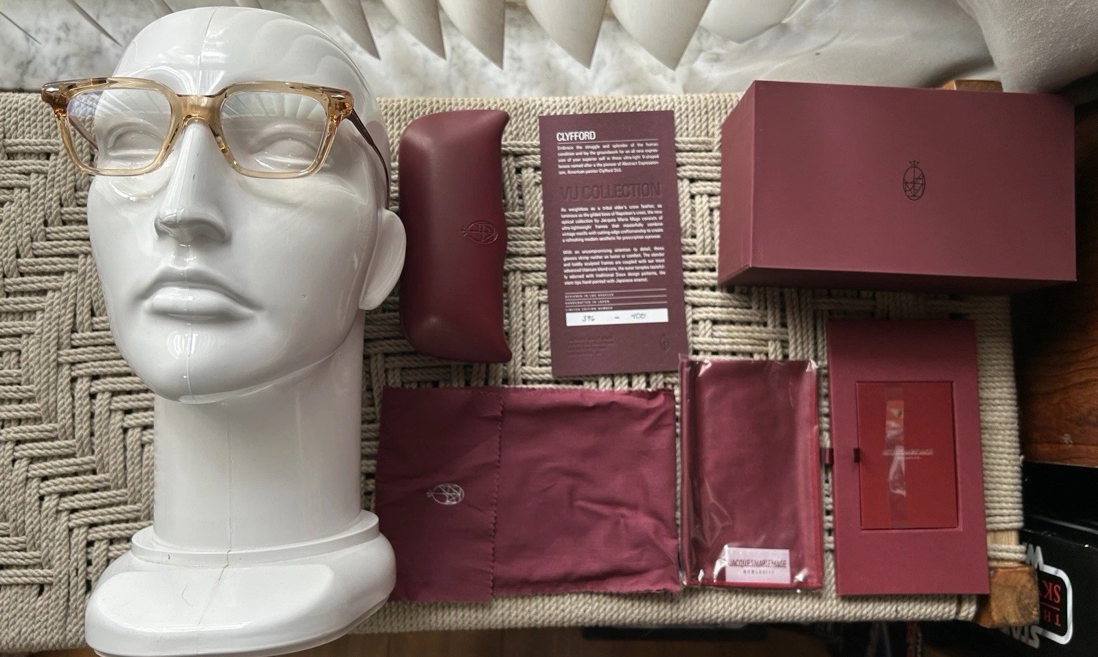 Jacques Marie Mage Clyfford Sand New Optical Frames With Demo Lenses #396/400