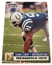 1991 NFL Pro Set Shane Curry #769 Rookie Indianapolis Colts Football Card (P0. rookie card picture