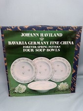 Johann Haviland - Bavaria Germany Fine China - Forever Spring - 4 Soup Bowls