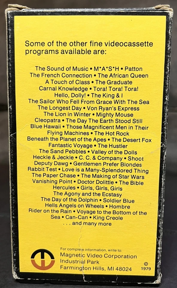 Planet of the Apes (1968) VHS Magnetic Video Charlton Heston Roddy McDowell - Image 3 of 4