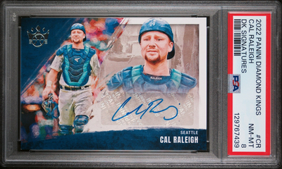 #ad CAL RALEIGH Rookie Auto NM MT PSA 8 2022 PANINI DIAMOND KINGS #CR DK SIGNATURES $250.00