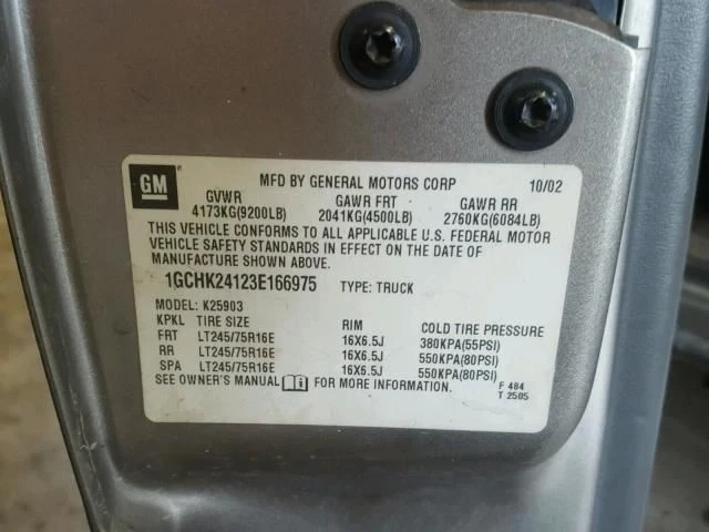 Alternator 105 Amp Opt K68 Fits 02-05 SIERRA 1500 PICKUP 921715 - Image 2 of 4