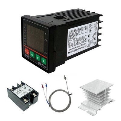PID Temperature Controller Digital Display REX-C100 Temperature Controllers B...