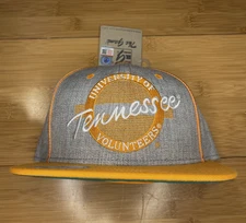 The Game Tennessee Volunteers Vols Circle Logo Script Retro Gray Snapback Hat