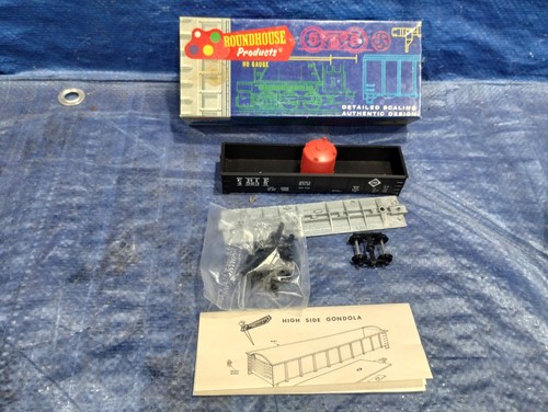 Kit de coche góndola de acero Roundhouse HO Erie #45235 40’ con caja | Zustand: New