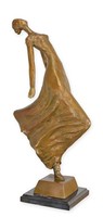 Bronzeskulptur Einer TäNzerin Replikat Retro Design Dekoration