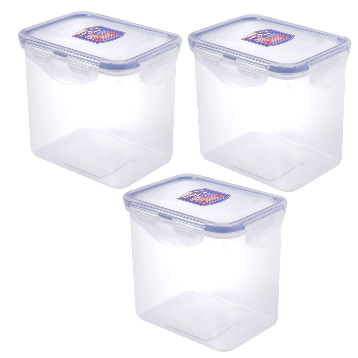 LocknLock Airtight Food Storage container BPA Free Four-Sided lock 850ml 3Pack