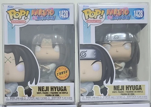 Funko Pop! Naruto Shippuden Neji Hyuga CHASE BUNDLE + SOFT PROTECTOR