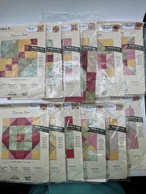 Tuscan Sun Quilt Block 12 Kits Joann Fabrics 2006 For 80  X 95  Quilt Top *Read