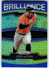 2020 Panini Prizm Jose Altuve Brilliance Blue Mojo Prizm #/175 #B-7
