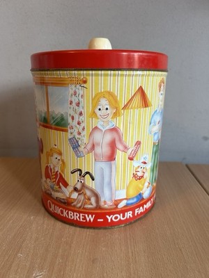 Vintage Lyons Quickbrew Tee Keks Leckereien leere Vorratsdose + Deckel