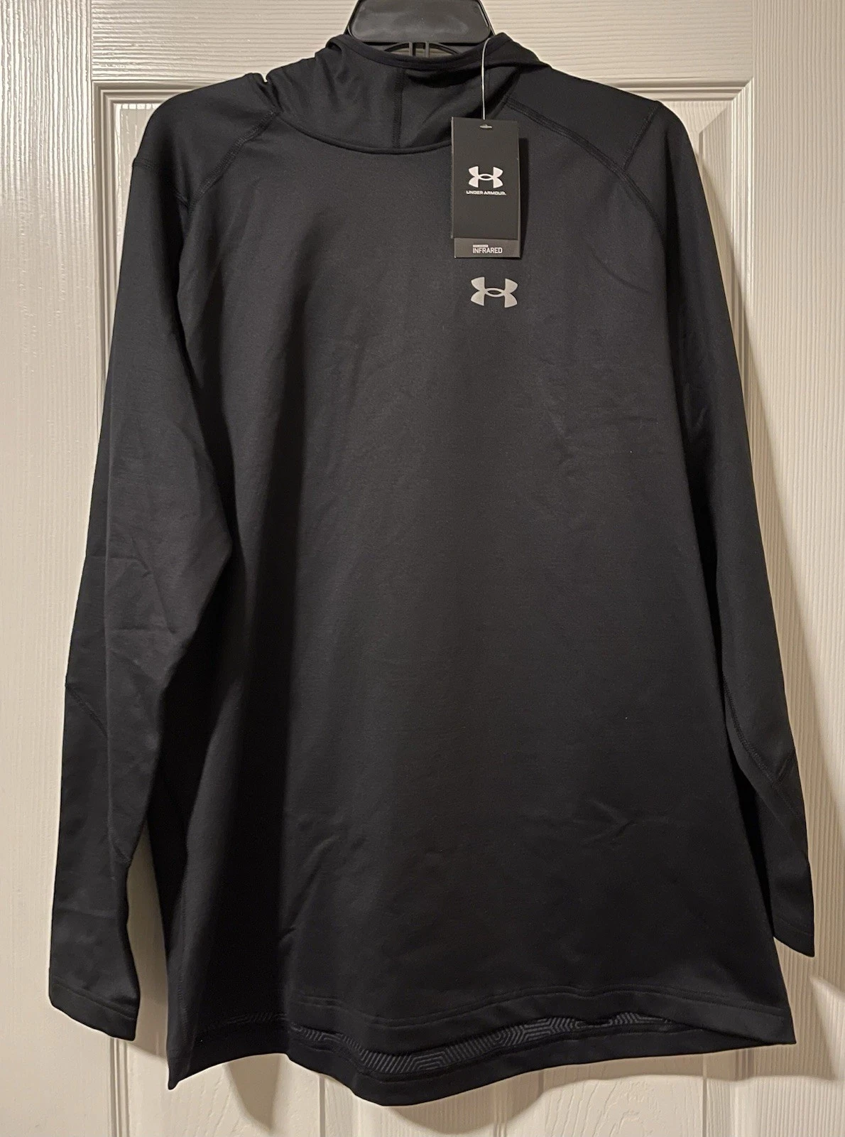 Under Armour ColdGear Infrared Hoodie Pullover Black 1368020-001 Men Sz XXL NEW