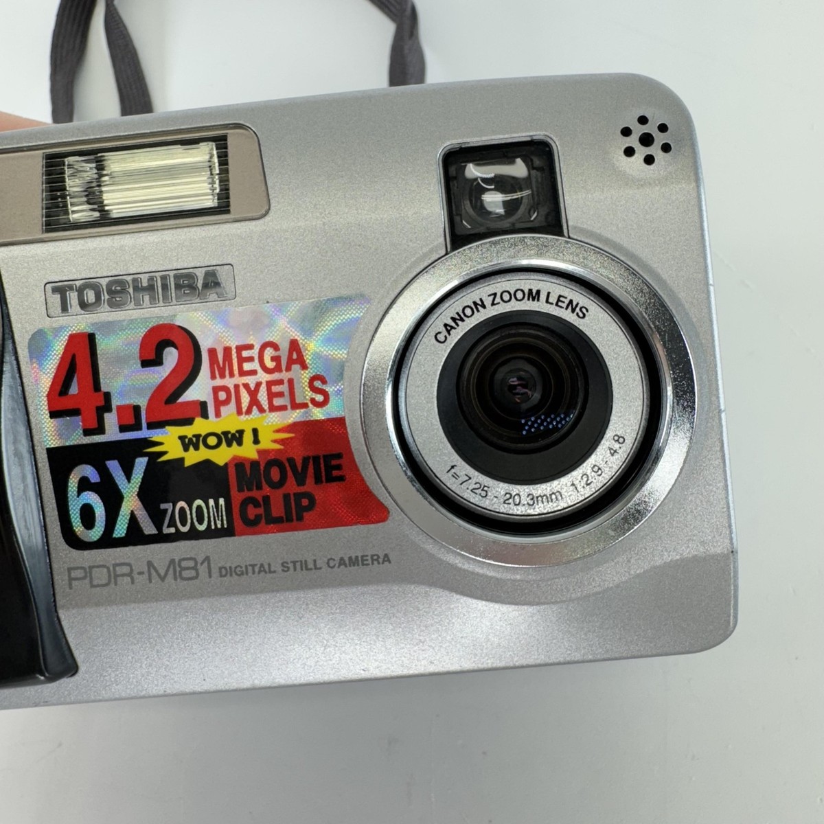 Vintage Toshiba PDR-M81 Digital Camera 4.2MP 6X Zoom Canon Lens