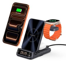 Wireless Charger for iPhone 17/16/15/14/13/12 Series, 3 in 1 Charging Station...