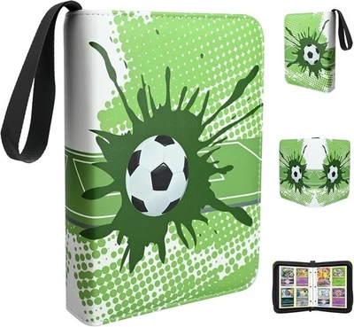 CECOMBINE Football Trading Cards Album, 400 Pockets Trading Card Binder with Removable