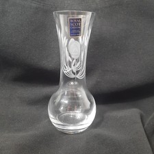 Royal Scot Crystal Tulip Etched Crystal Glass Vase.