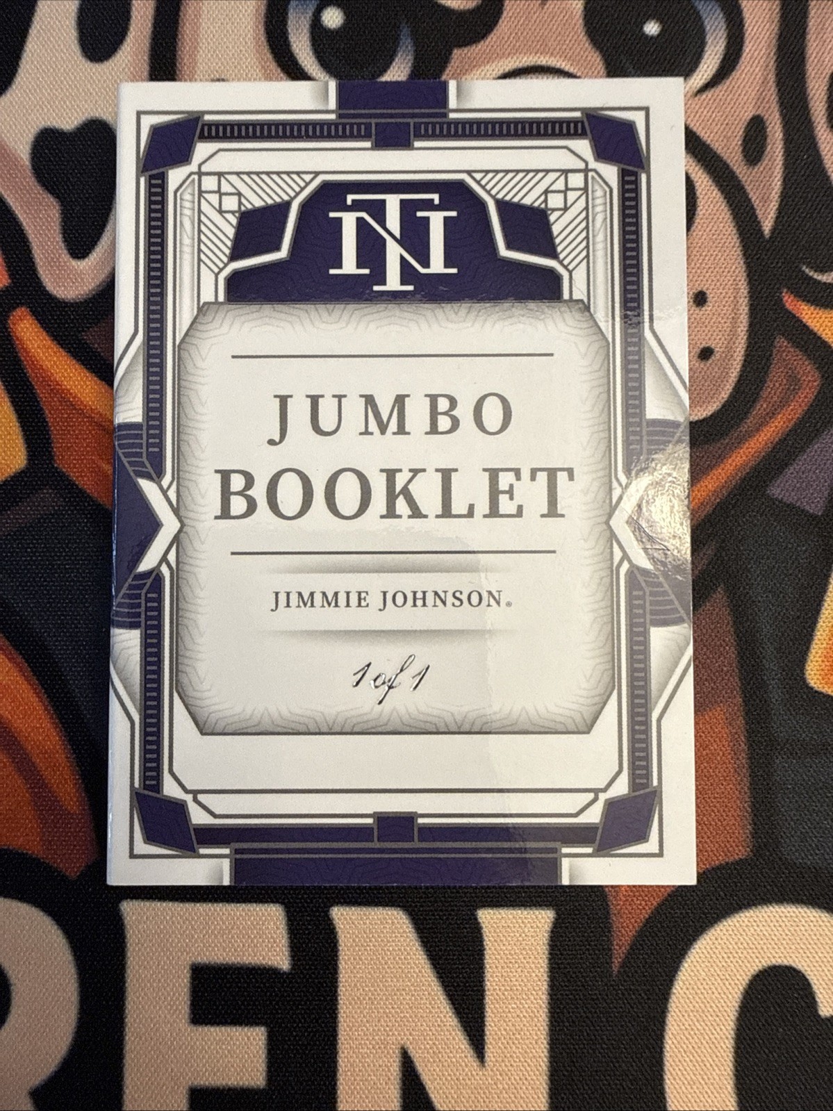 2024 panini national treasures jumbo firesuit booklet jimmie johnson 1/1