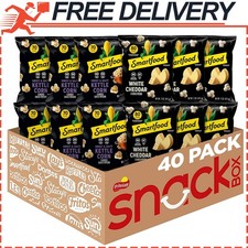 Smartfood Popcorn, Gluten Free, 100 Whole Grain Variety Pack 0.5oz Pack of 40