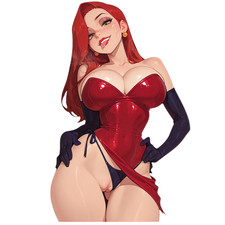 Jessica Rabbit 6 Sticker Decal Japanese Motorsport Car Waifu Anime Cartoon