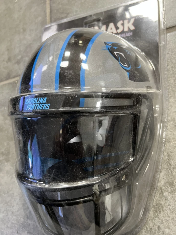 Carolina Panthers Fan Mask Casco NFL ENVÍO GRATUITO MAN CAVE NFL Foto 4 de 4