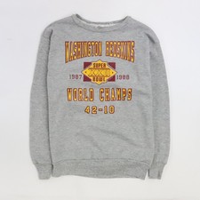 Vintage Washington Redskins Super Bowl XXII Champs Sweatshirt Size Large 80s NFL