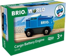 BRIO WORLD Cargo Battery Engine Wooden Rail Toy 33130 New Hot Japan w/Tracking