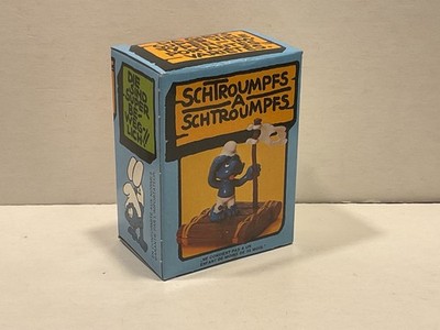 Schlümpfe Schleich Figur Super Schlumpf 40246 4.0246 Schlumpf auf Floss ovp