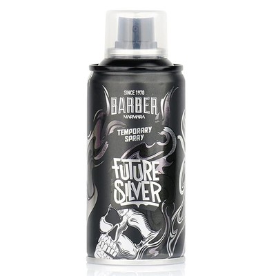 BARBER MARMARA Color Haarspray 150ml   Future Silver für Fasching & Party