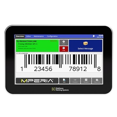 Matthews Marking Systems MPERIA 8 Industrial touchscreen Controller P/N:71216721