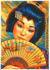 LUCY DELL - My Geisha * Custom ACEO * Fun Novelty * CELEBRITY * Art Card * ATC