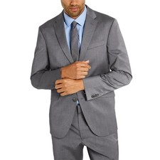 Kenneth Cole Reaction Men's Techni-Cole Suit Jacket, Gray, Size: 42 Regular, New